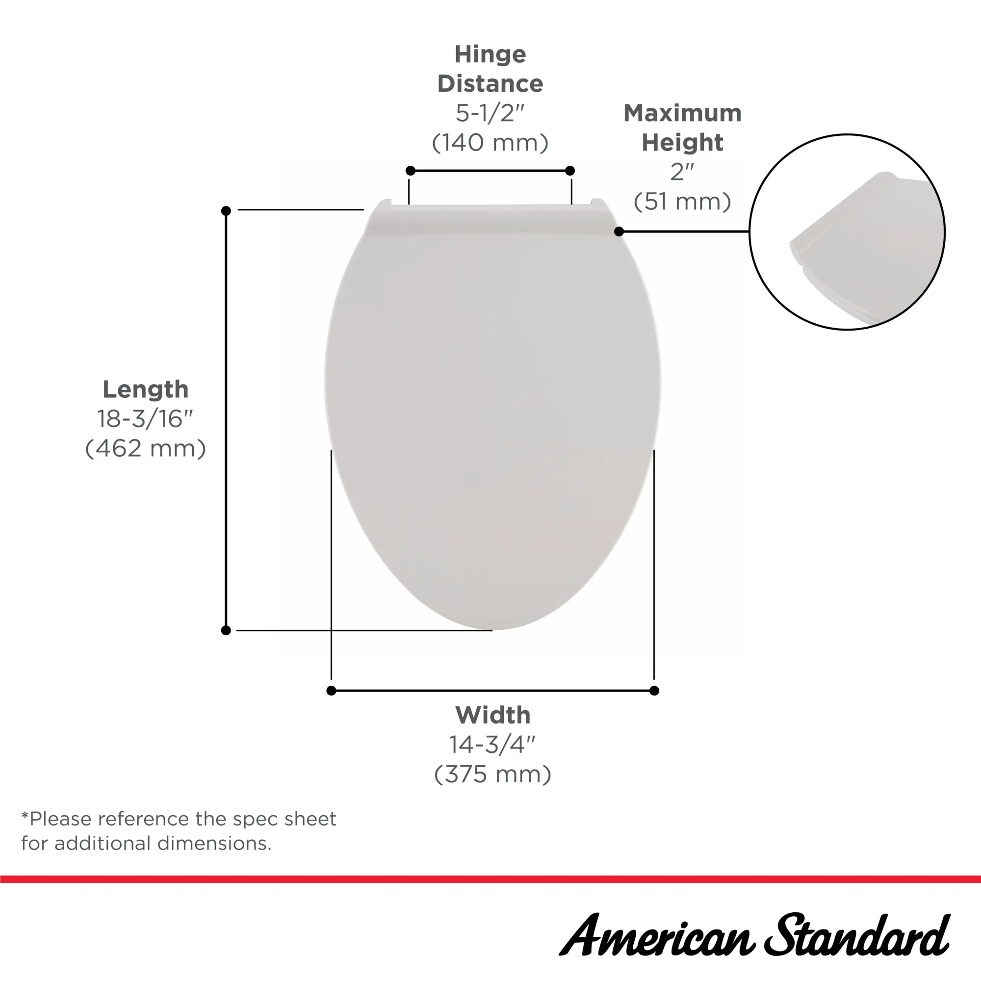 Contemporary Slow-Close & Easy Lift-Off Elongated Toilet Seat for VorMax® CleanCurve® Style Rims - Image 9
