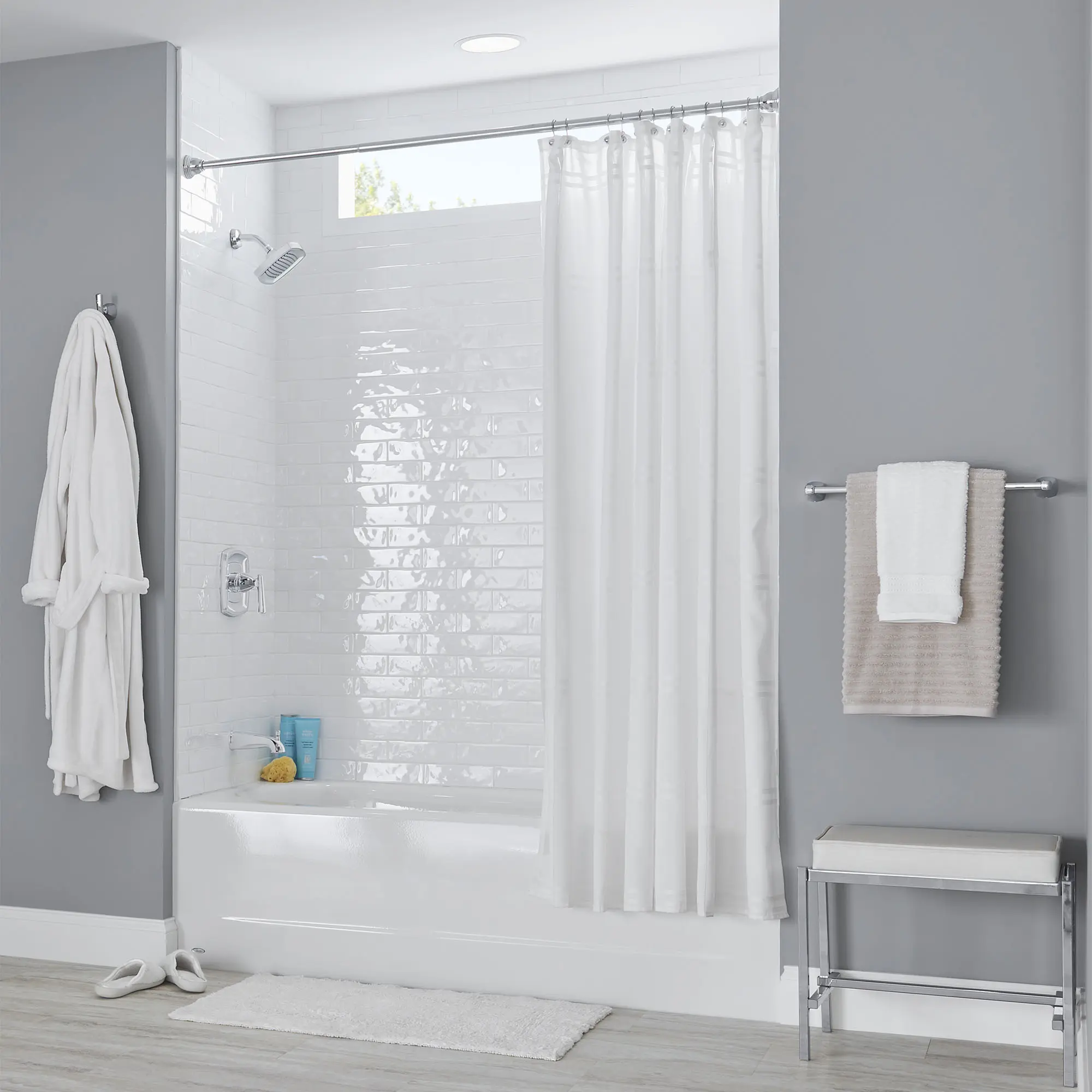 Princeton® Americast® 60 x 34-Inch Integral Apron Bathtub Above Floor Rough Left-Hand Outlet Luxury Ledge with Integral Drain - Image 7