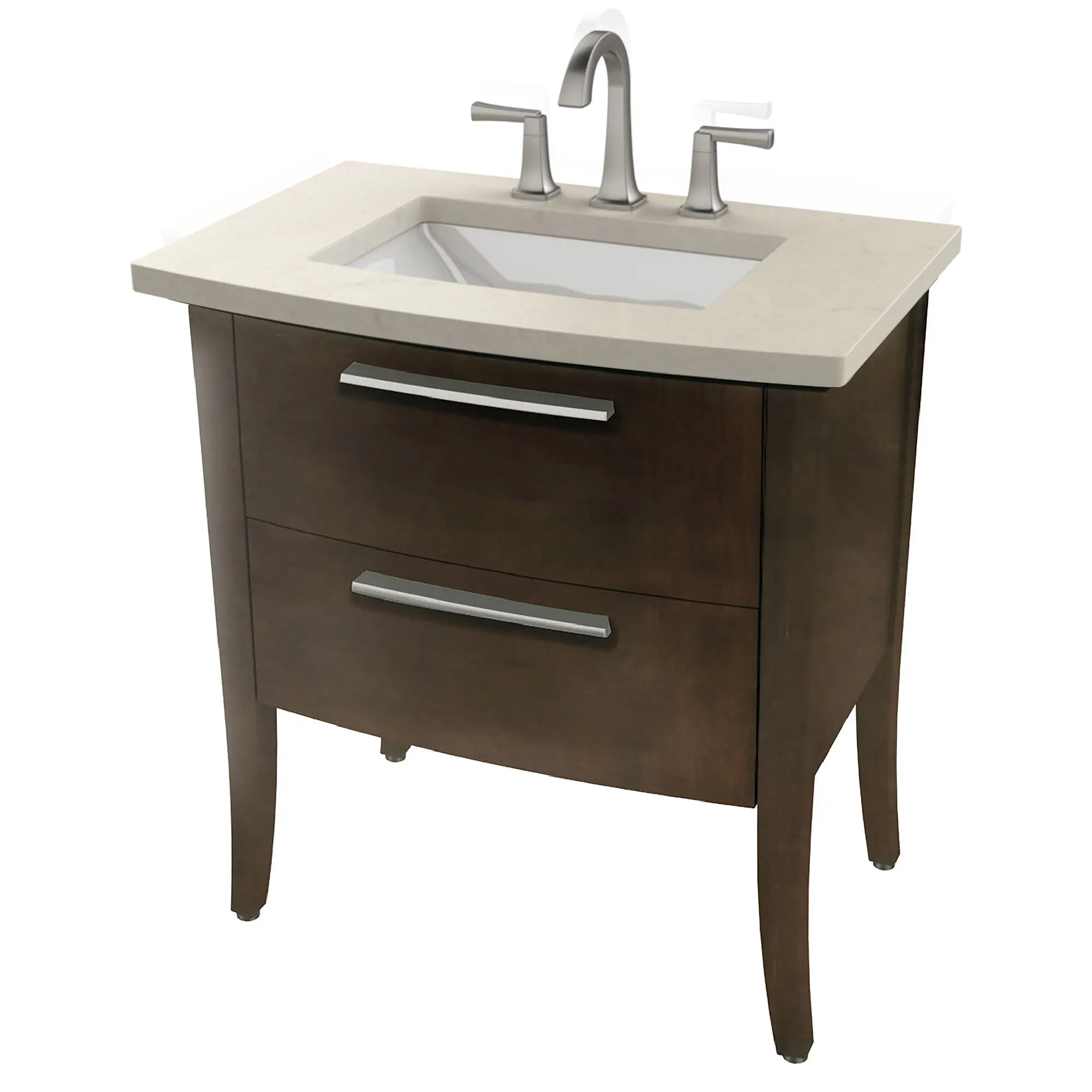 Quartz Top with 8-Inch Widespread for Townsend® Under Counter Sink - Image 3