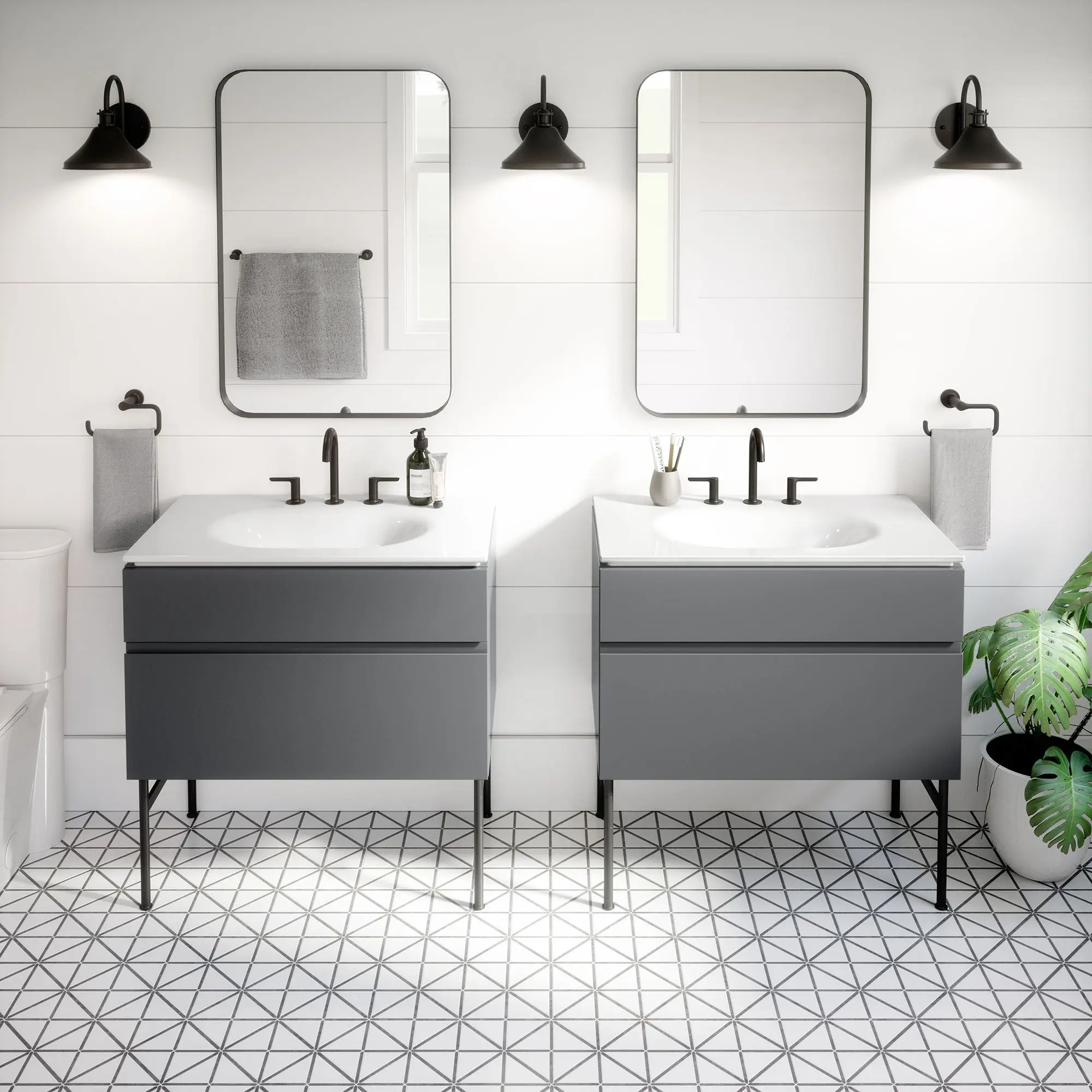Studio® S 33-Inch Vitreous China Vanity Sink Top 8-Inch Centers - Image 12