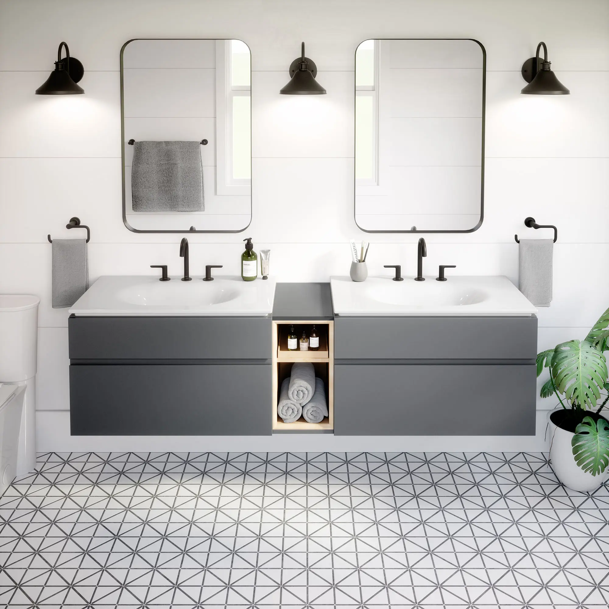 Studio® S 33-Inch Vitreous China Vanity Sink Top 8-Inch Centers - Image 13